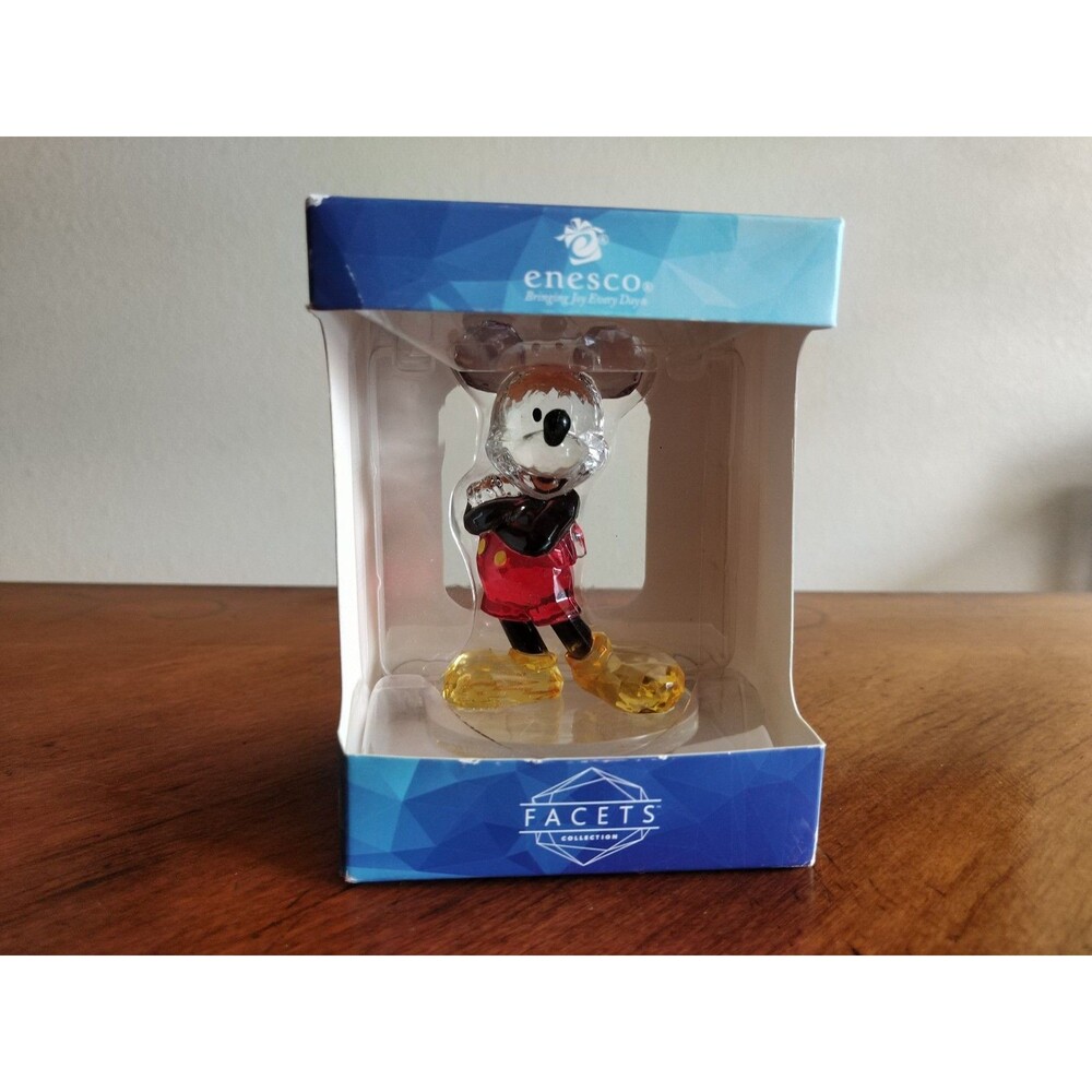Enesco Disney Showcase Facets Design Collection Mickey Mouse Figure Acrylic 3.25 - Picture 8 of 8